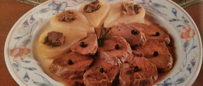 Filetto di maiale con pere senza glutine